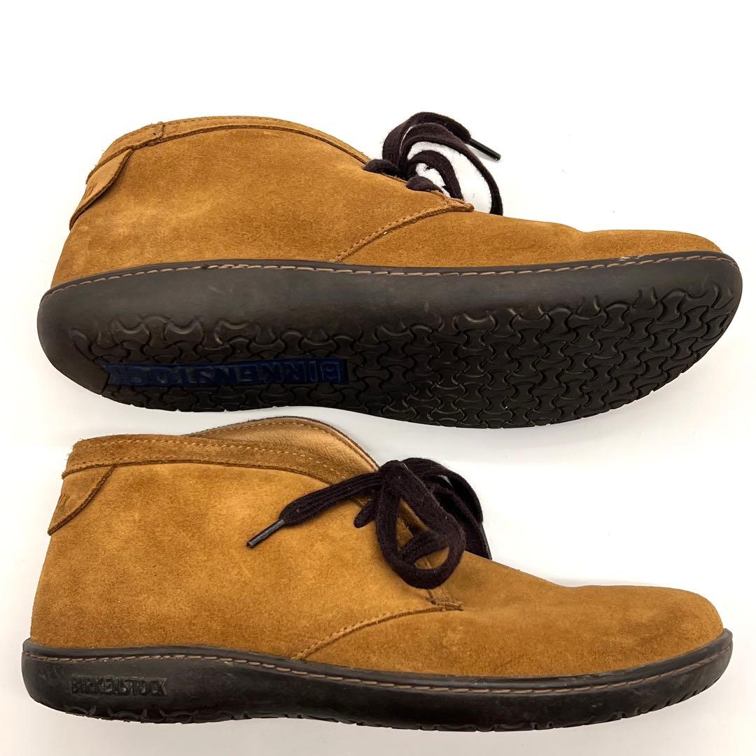 【美品】ビルケンシュトック 38 24.5 スカルバ ミドル 本革 スエード