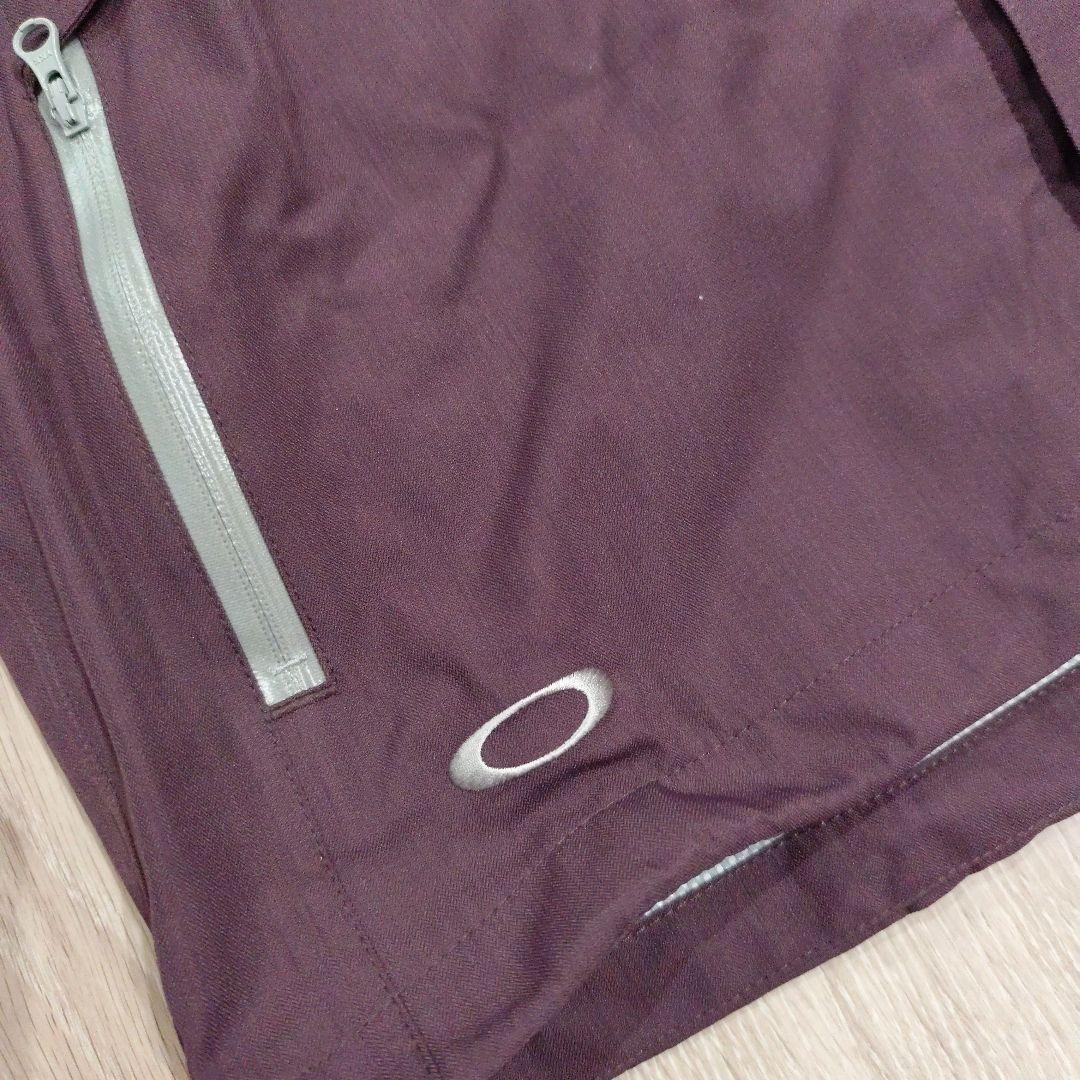 【未使用】OAKLEY バーガンディ フード付きジャケット 撥水加工