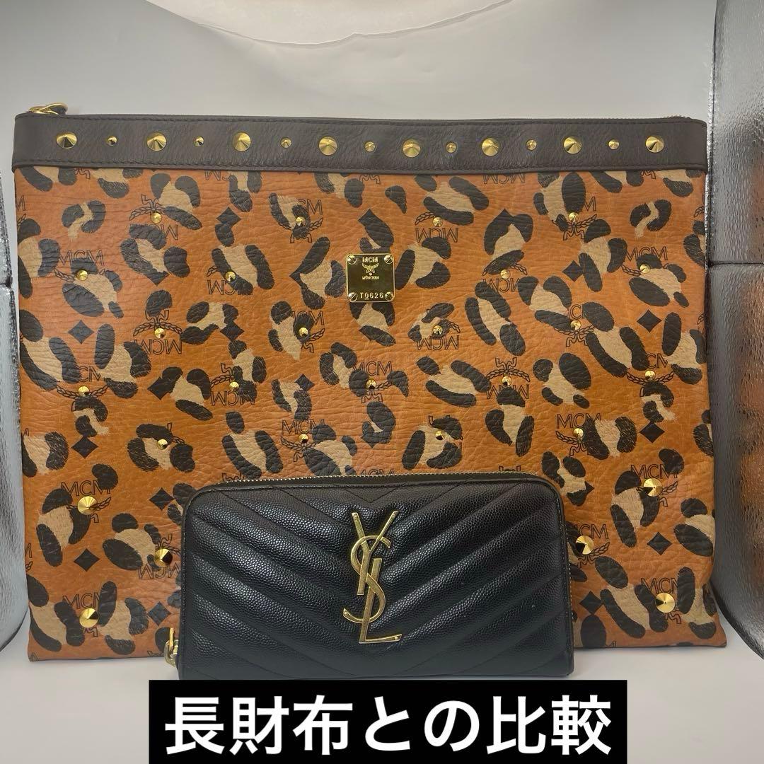 専用❗️美品♡MCM✨エムシーエム　 スタッズ　ヒョウ柄 レオパード　バッグ