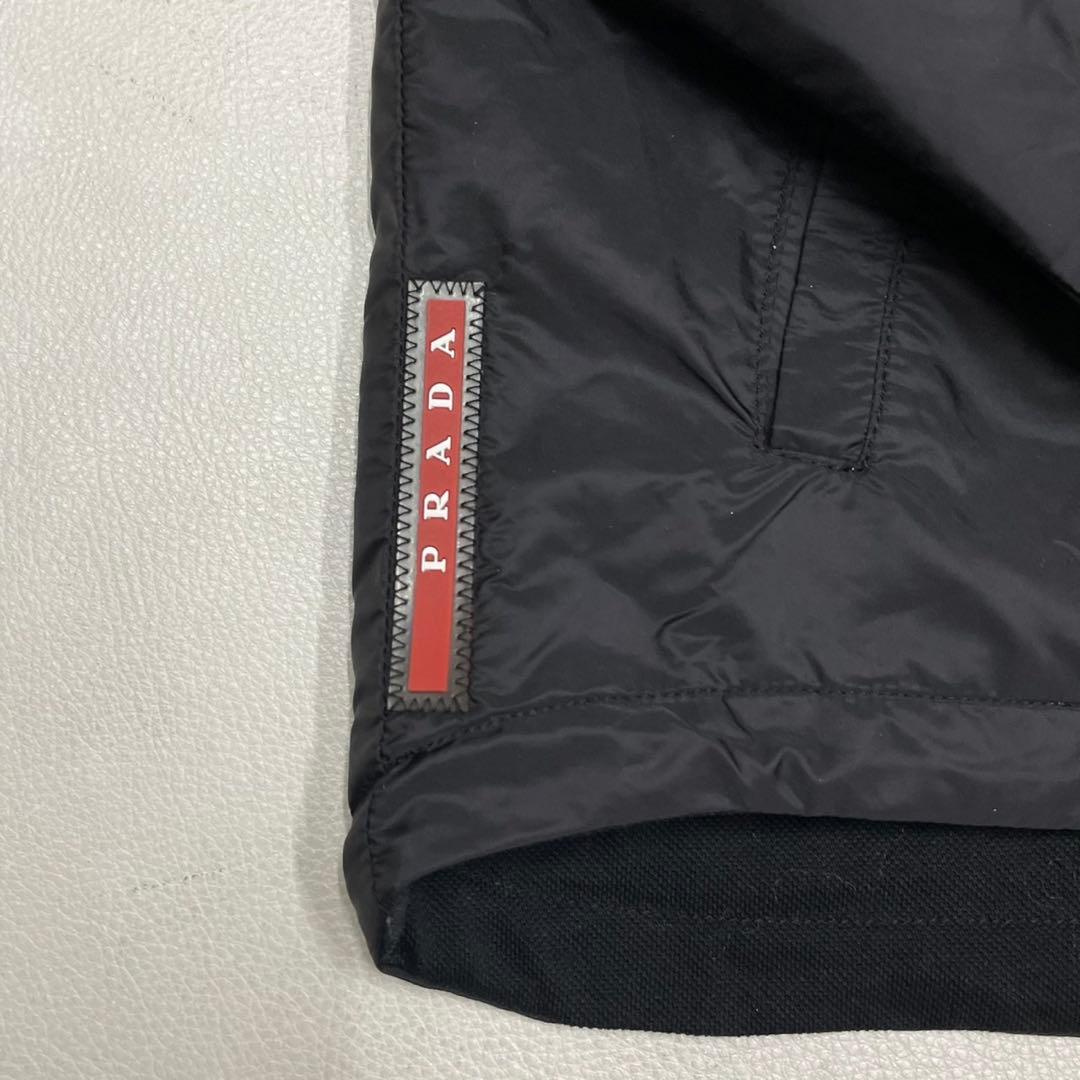 美品 PRADA プラダ リバーシブル ナイロンジャケット スポーツ ブラック
