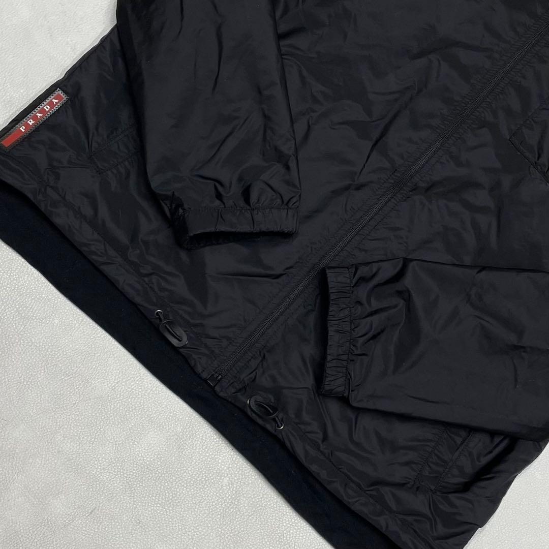 美品 PRADA プラダ リバーシブル ナイロンジャケット スポーツ ブラック