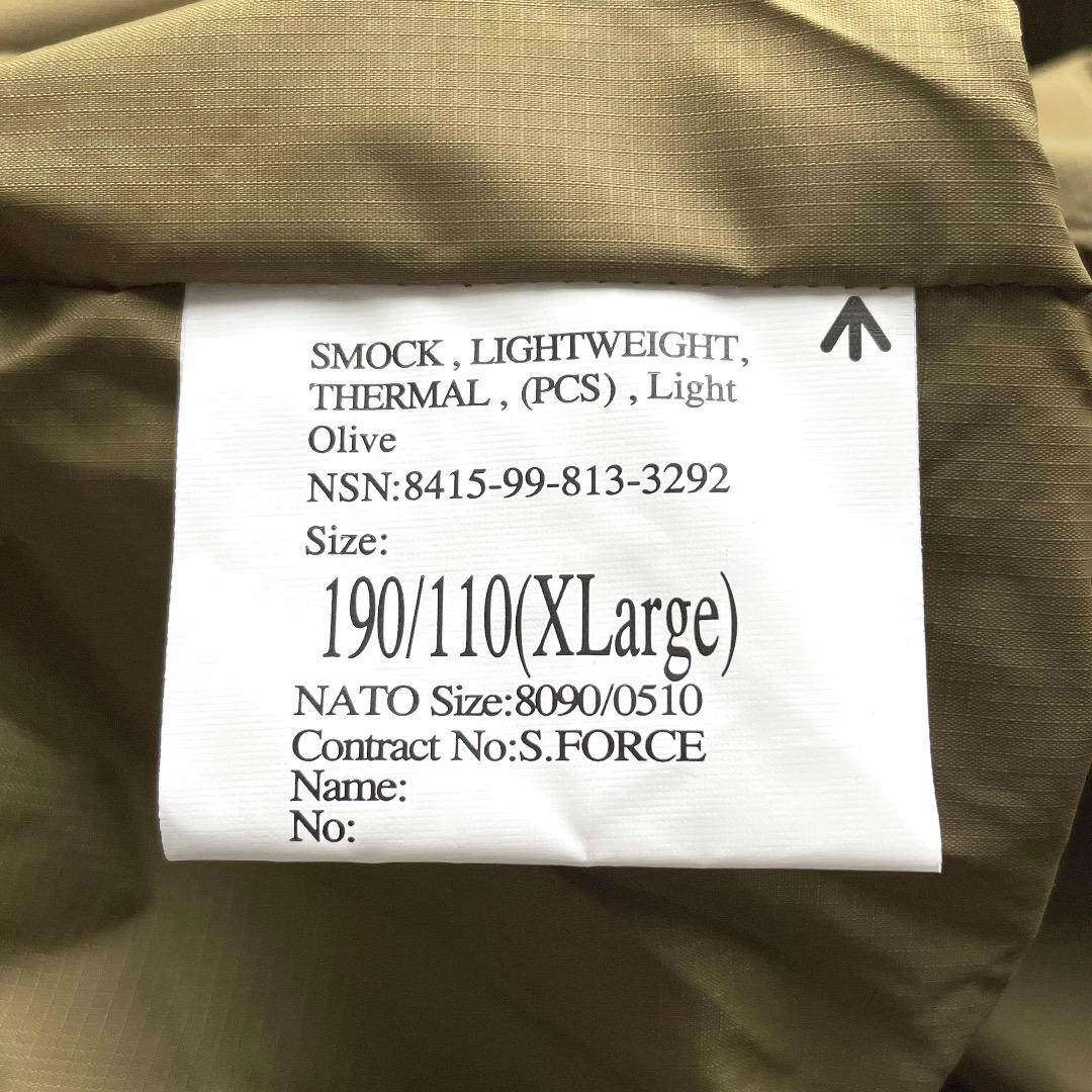 【新品】イギリス軍 PCS Thermal Smock サーマル スモック XL