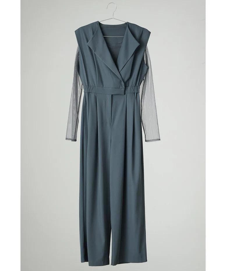 美品 niana ニアナ スタンドアウトカラーオールインパンツ M パーティー