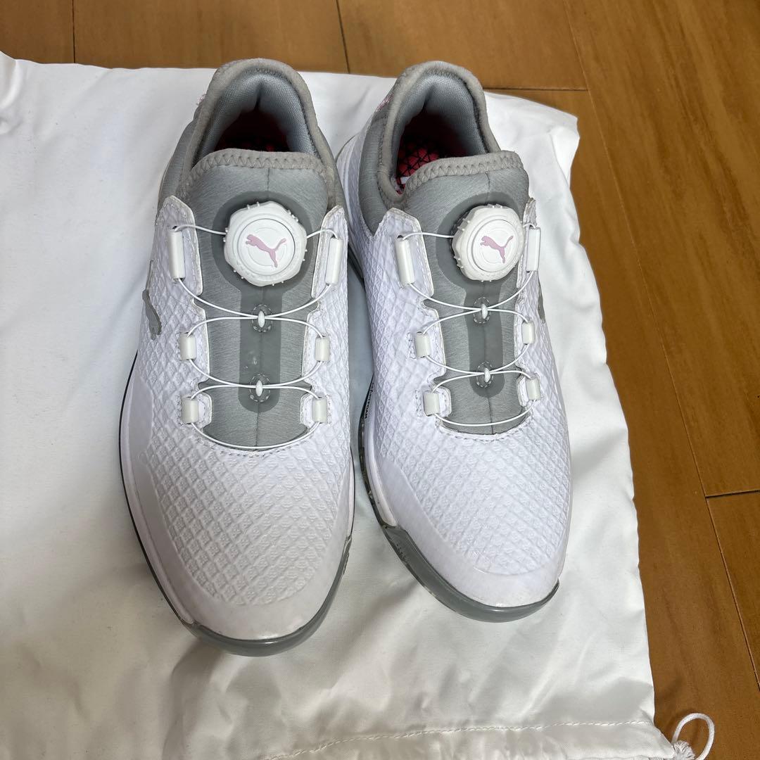 PUMA ゴルフシューズ ホワイト/グレー no box