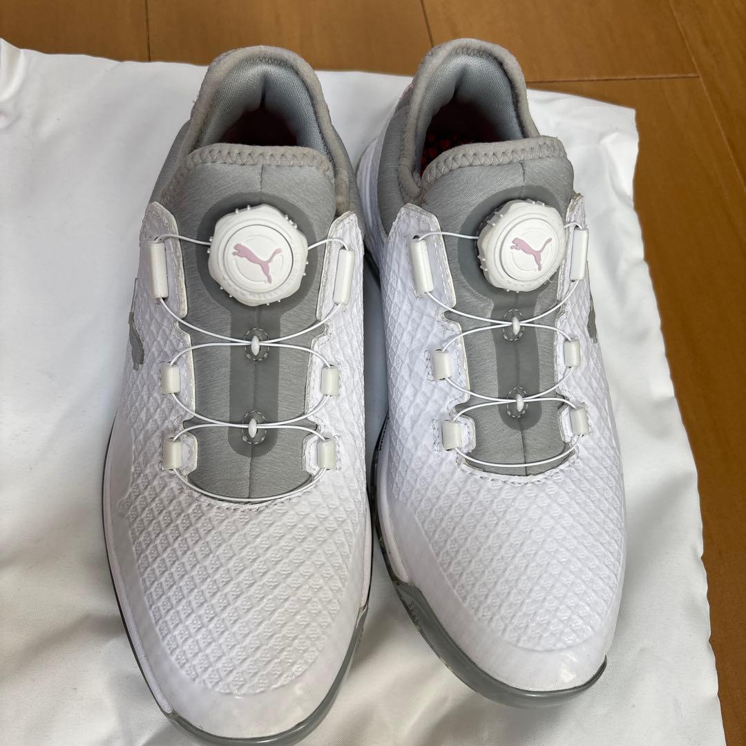PUMA ゴルフシューズ ホワイト/グレー no box