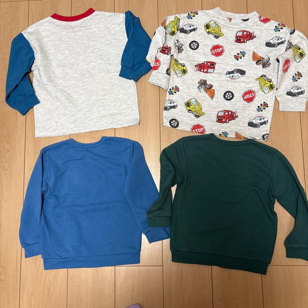 男の子110サイズまとめ売り。トレーナー19＆レギンス12＆訳あり5＆おまけ付き