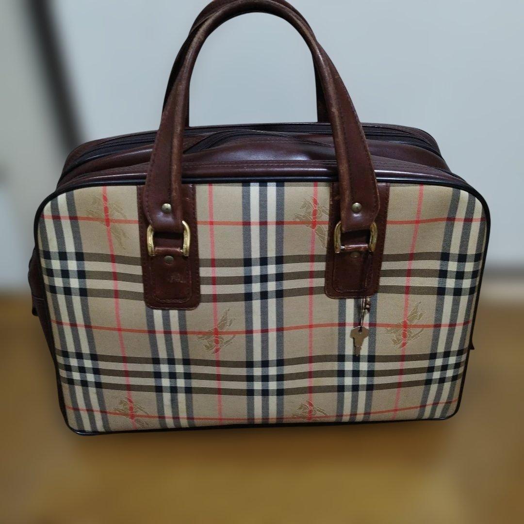 9*様 バーバリー　ボストンバッグ　オールド