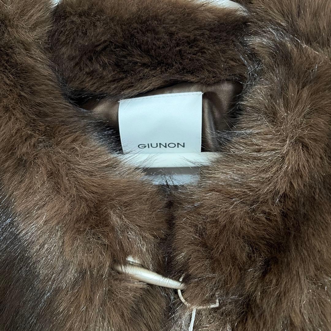 giunon カラーレススムースファーコート