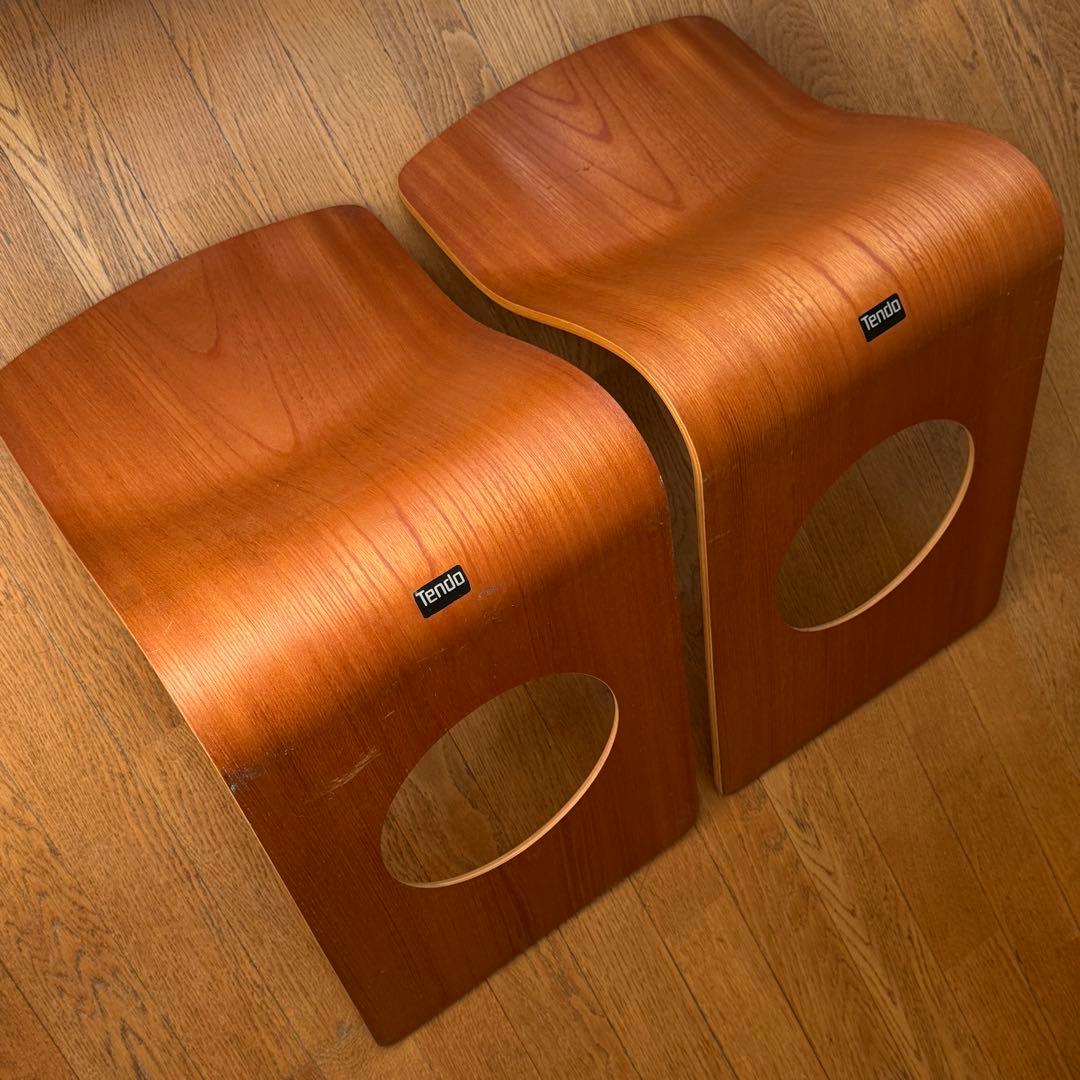 天童木工 座椅子 2脚セット