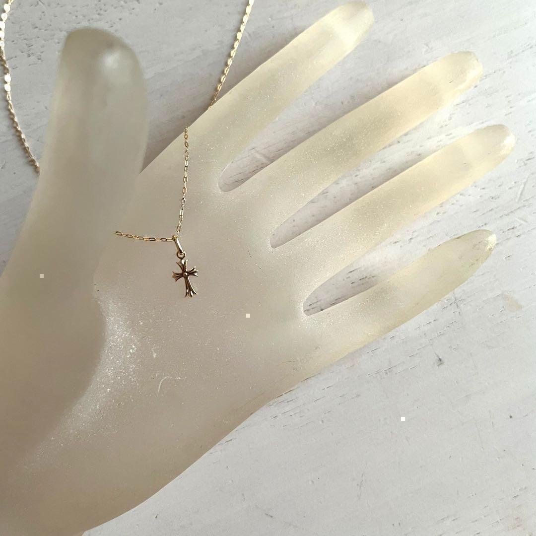 ＊SALE中＊K18 クロス ネックレス トップ 18K 刻印 クロムハーツ