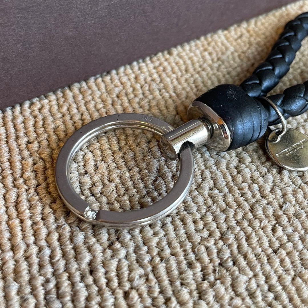 正規品⭐️美品⭐️BOTTEGA VENETA 男女兼用　キーリング　ブラック