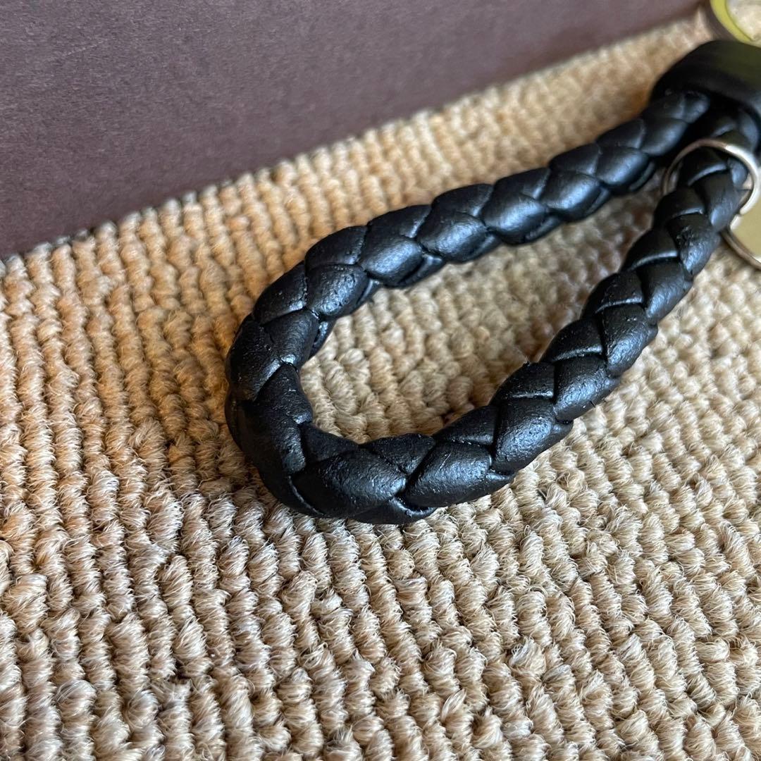 正規品⭐️美品⭐️BOTTEGA VENETA 男女兼用　キーリング　ブラック