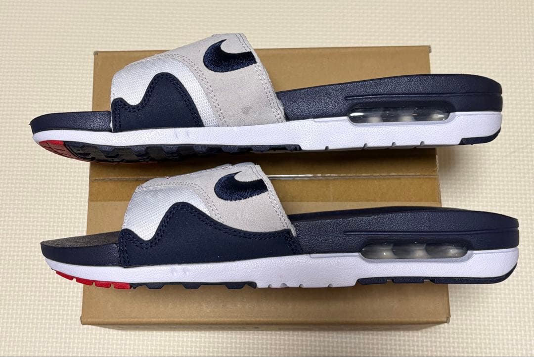 NIKE AIR MAX 1 SLIDE 28cm NAVY ナイキ サンダル