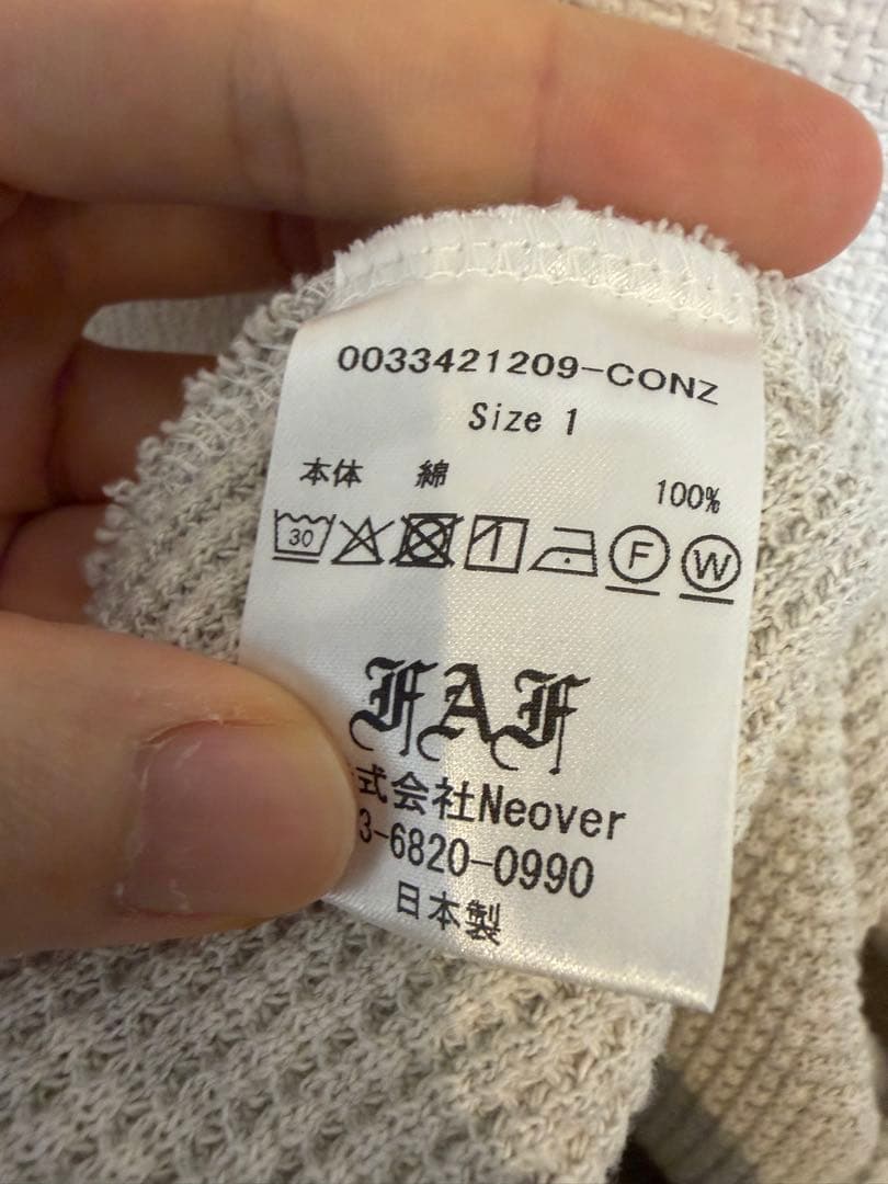 トップス (25aw) FAF LS pocket thermal shirt