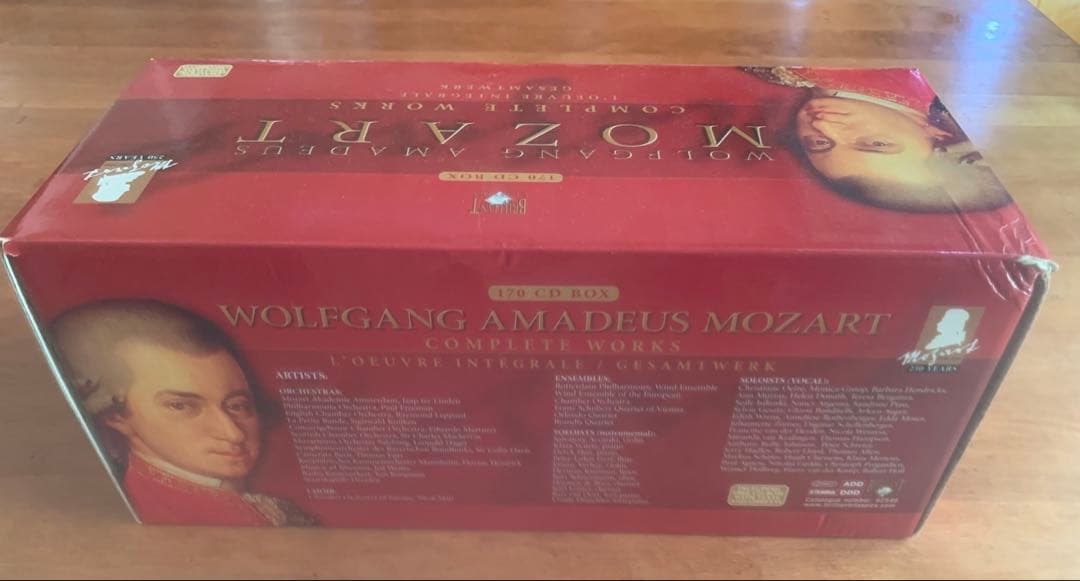 モーツァルト 全集 CD-BOX 170枚組 COMPLETE WORKS
