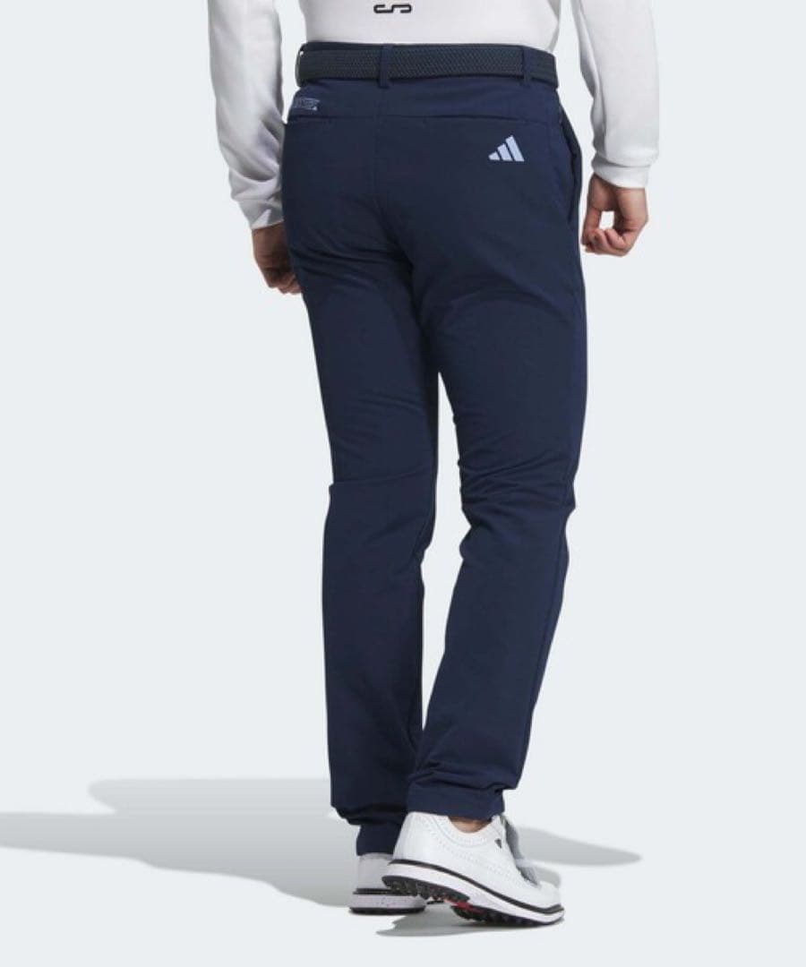 【新品】adidas ゴルフ ロングパンツ 裏起毛 ネイビー 82