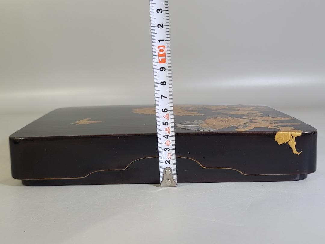 古美術 花蝶蒔絵 箱 美品