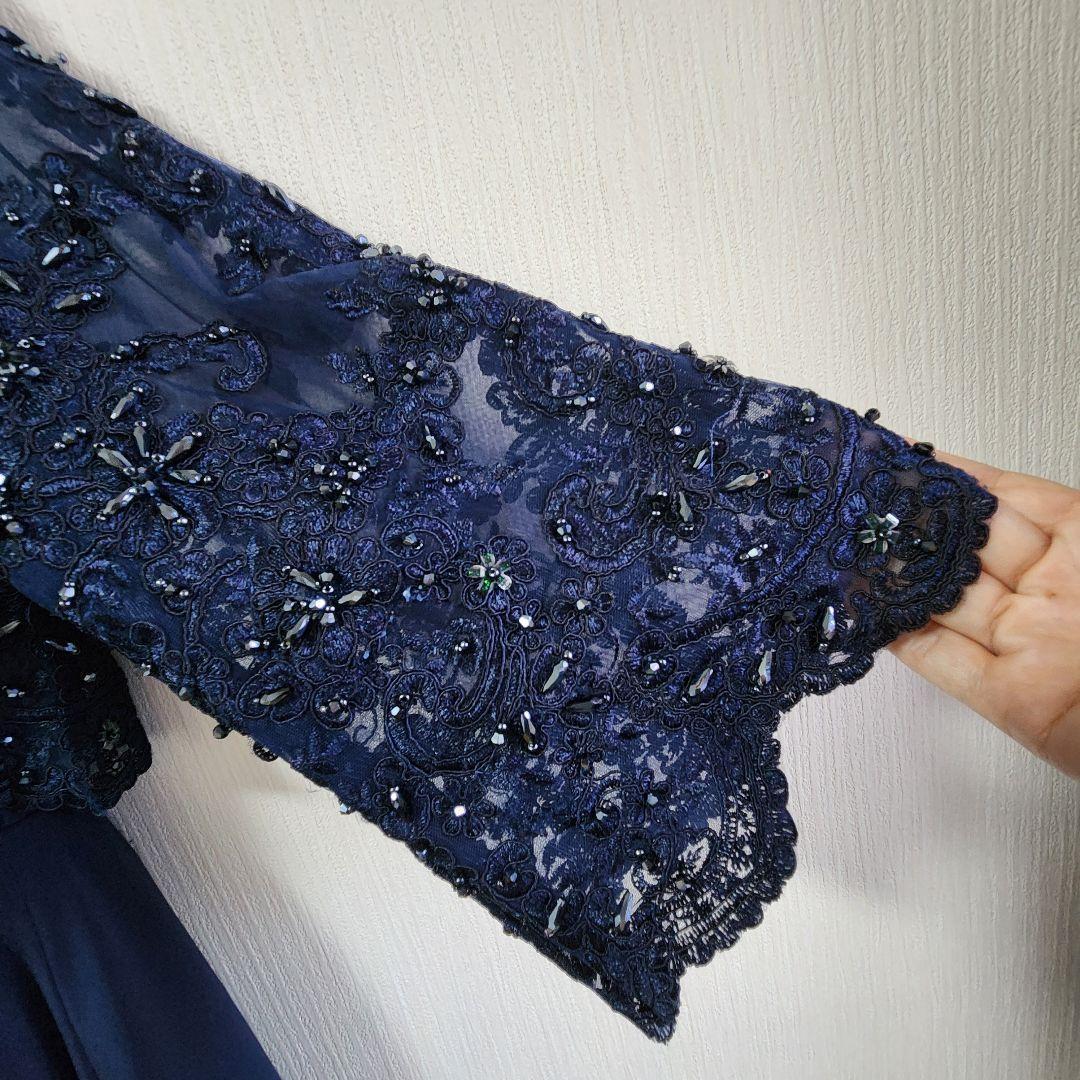 ✨️マザーズドレス TWEED DONNA ネイビー 11号　母親　結婚式