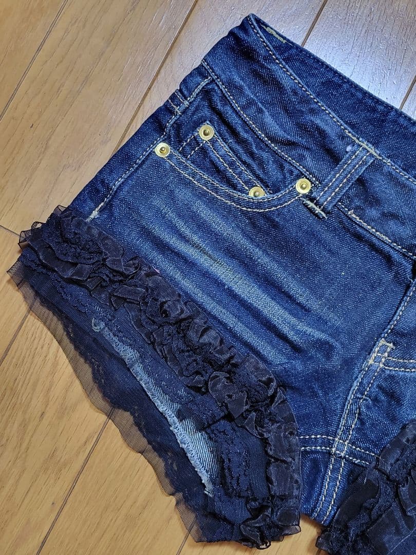 【匿名配送】 MARS Sugar Gloss デニム フリルショートパンツ