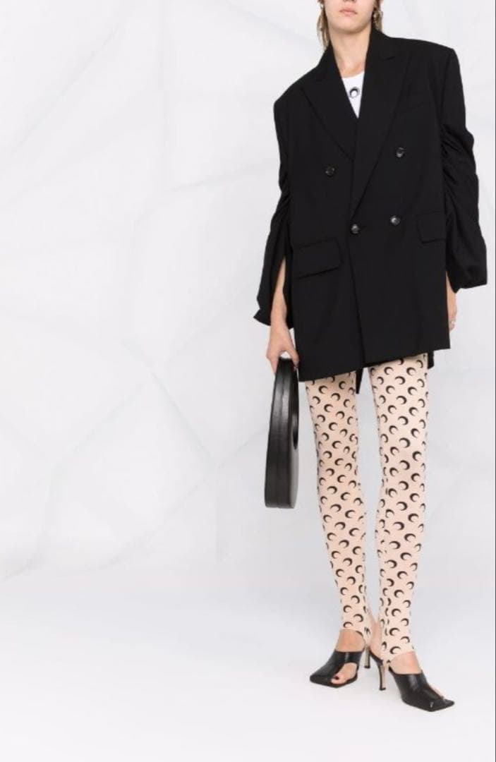 [美品] Marine Serre マリーンセル 月模様 スリムフィットレギンス