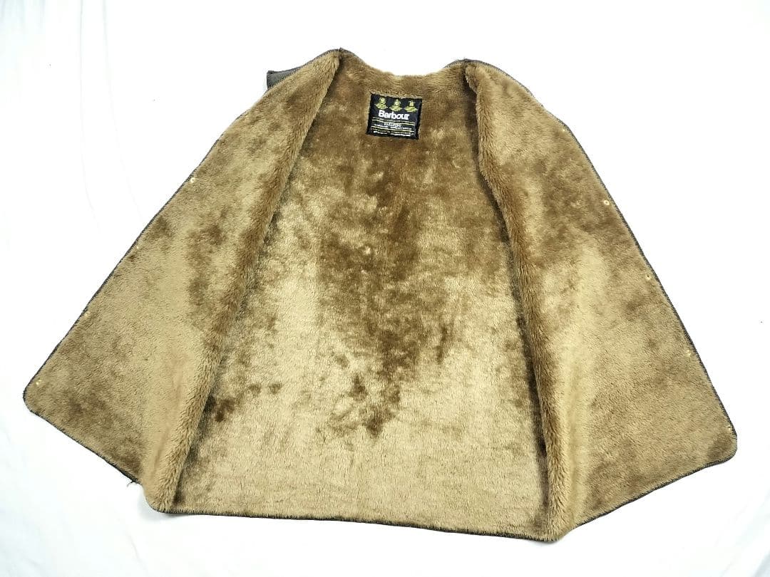 80s Barbour　A295 c42　バブアー　ライニング　ベスト