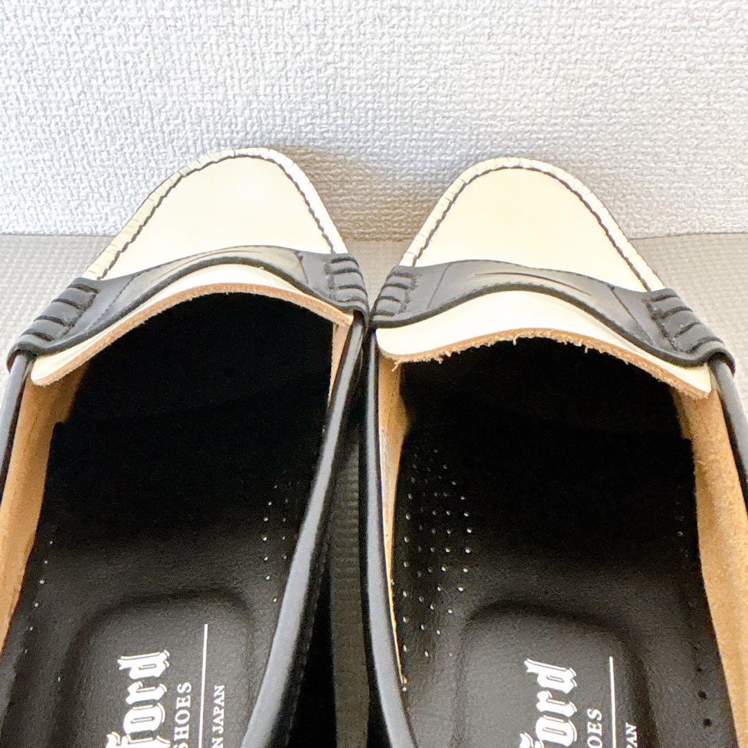 美品✨️ケンフォード バイカラー ローファー 26.5 EEE 日本製