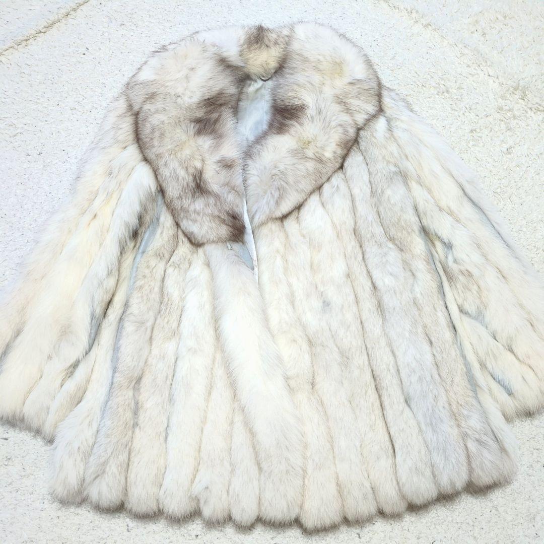 2-22【高級毛皮】フォックスファーコート　サイズ11