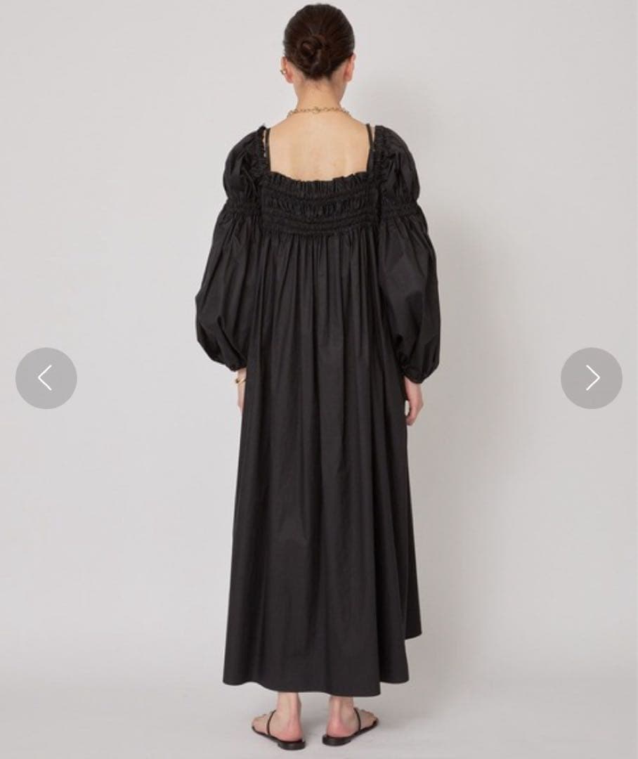 カレンソロジー 2way ギャザーワンピース　ブラック　フレアー　オフショルダー