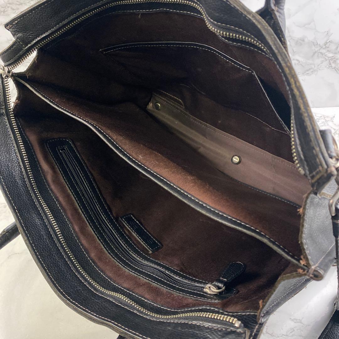 SOMES ソメスサドル 本革 レザー リクルート ビジネストートバッグ 黒