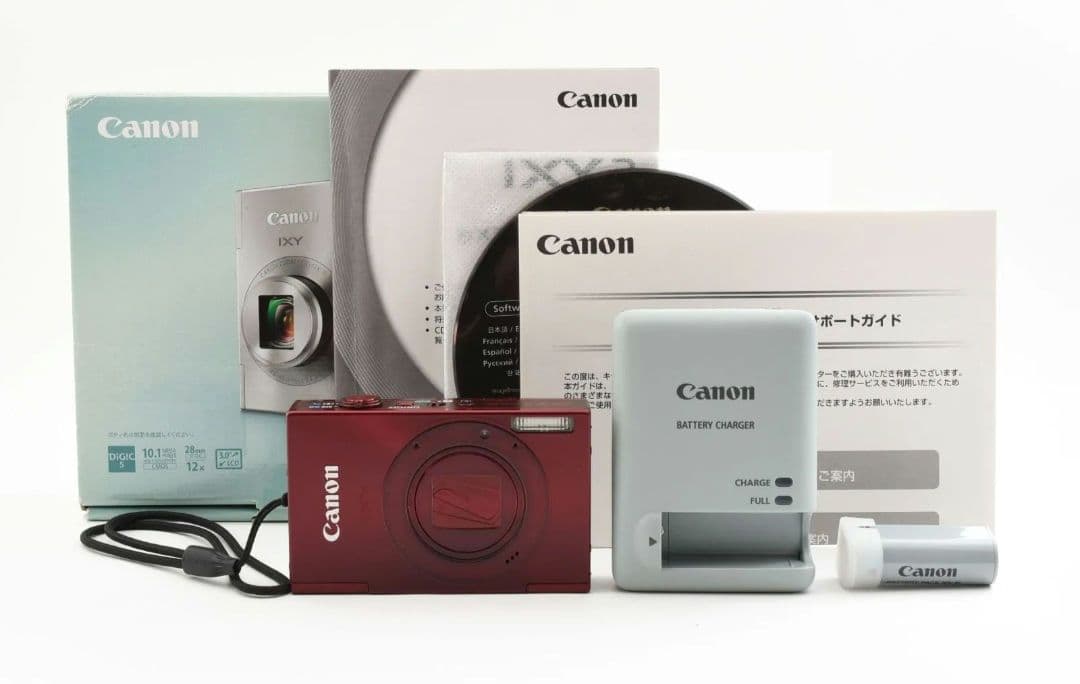 Canon IXY 3 レッド バッテリー・充電器付き