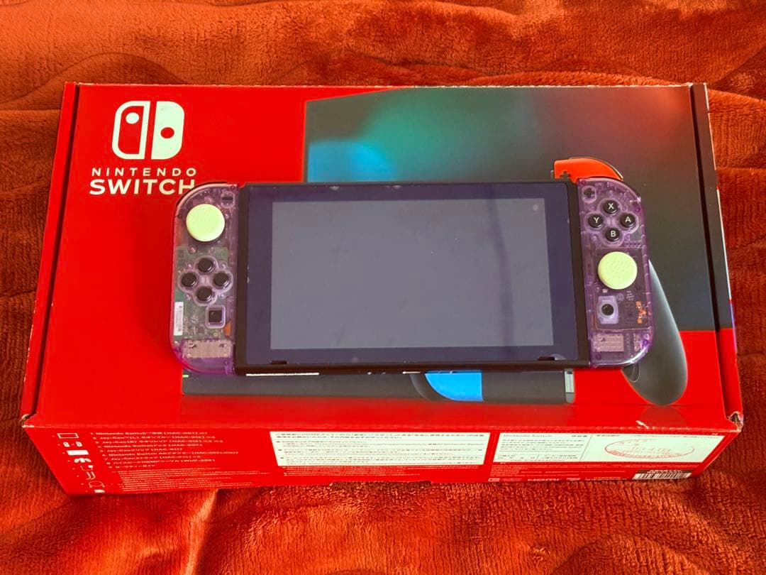 Nintendo Switch バッテリー強化モデル クリアパープルカスタム