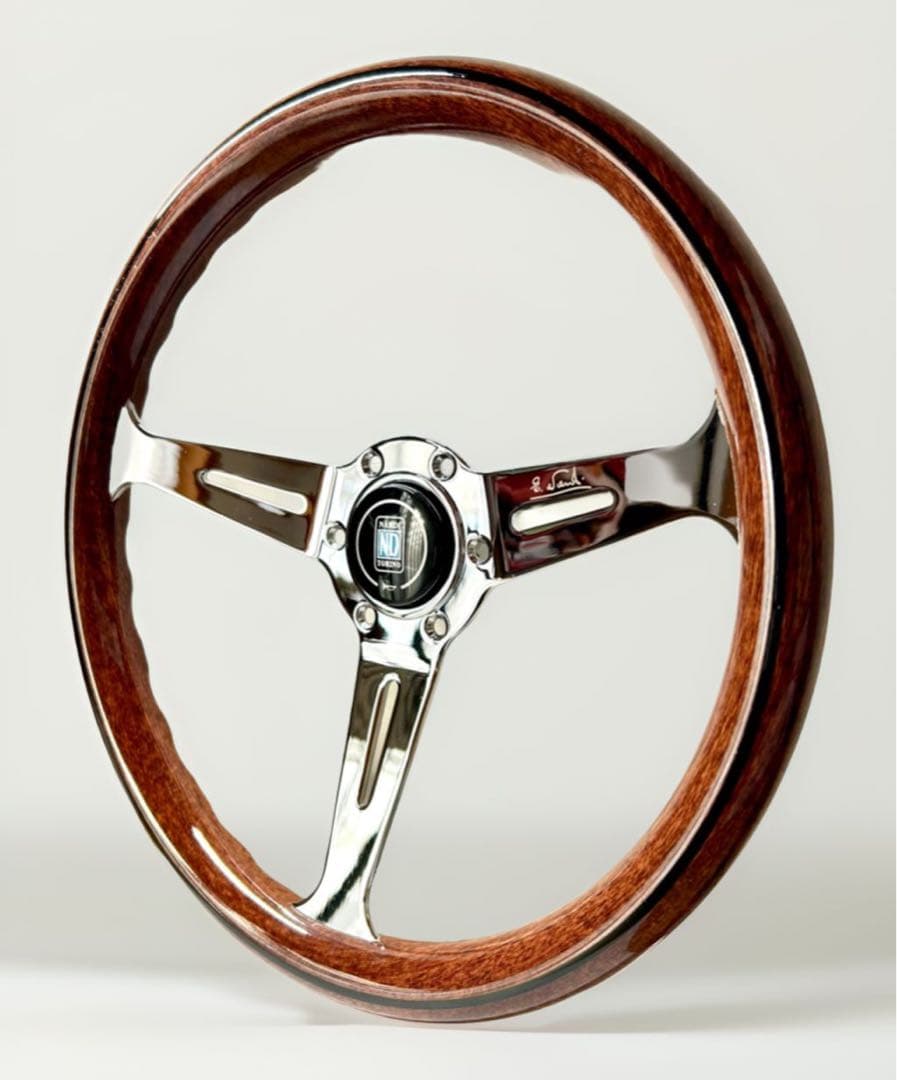 NARDIステアリング クラシック ウッド&ポリッシュスポーク14インチ 社外