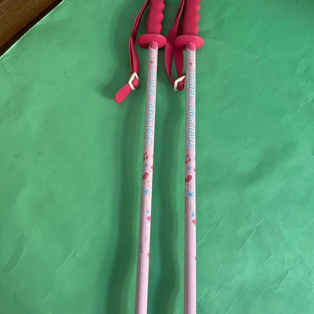 【Elan エラン】スキー ３点セット 130cm キッズ ジュニア 女の子