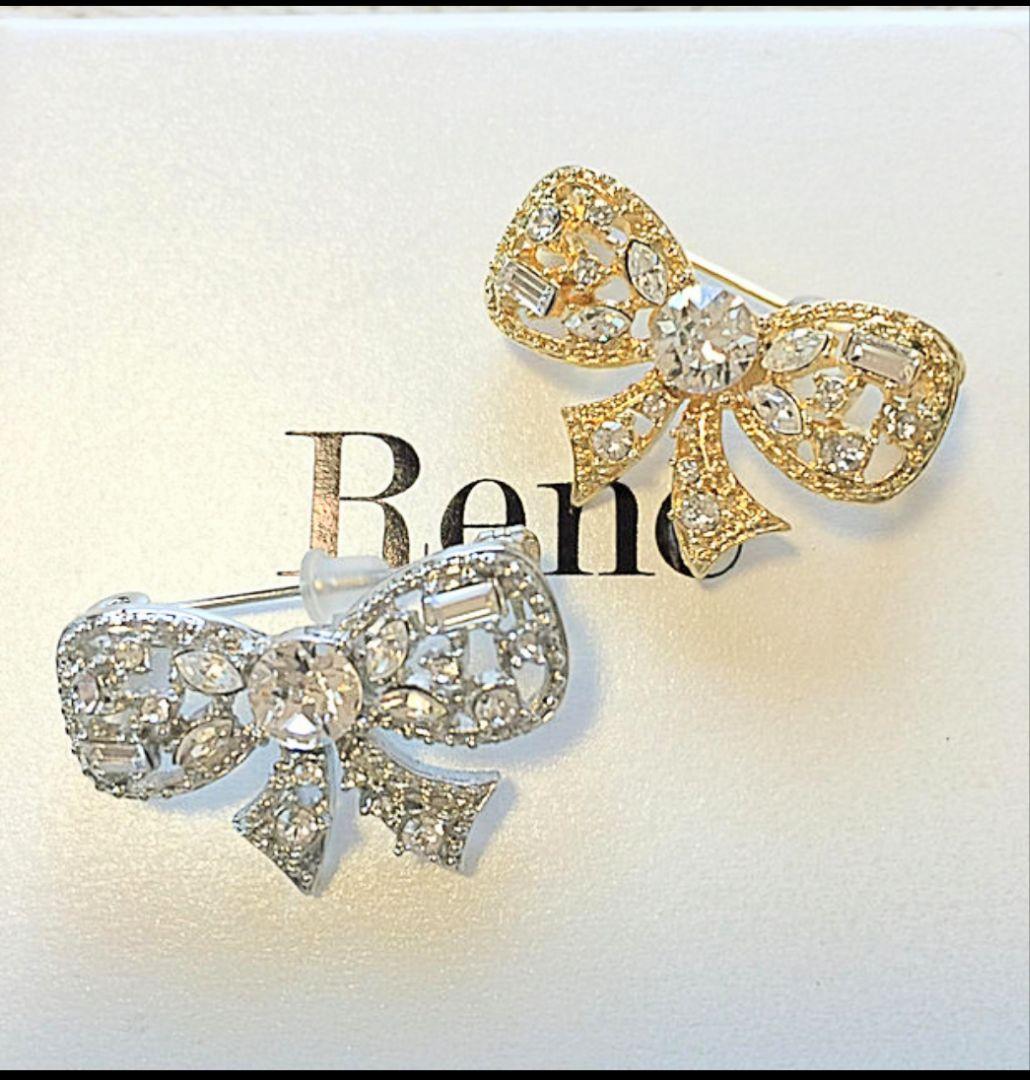 Rene ルネ リボンブローチ ２個セット 日本橋三越本店限定 新品未使用