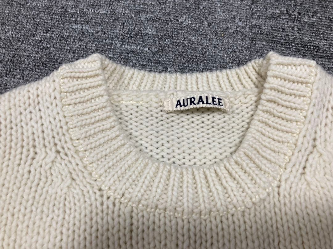 【新品】AURALEE ポケットローゲージニット サイズ3
