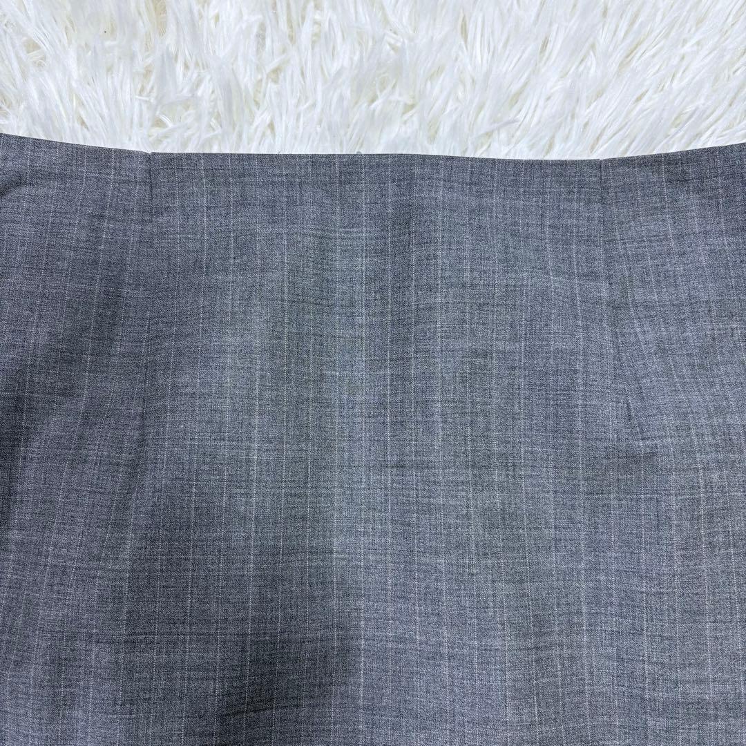 美品 近年モデル Theory スカートスーツ セットアップ ストレッチ グレー