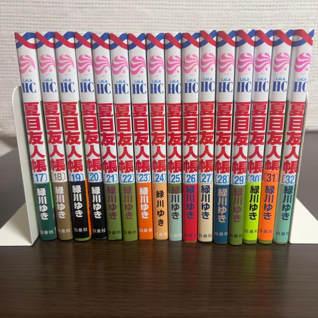 夏目友人帳 全32巻 初版多数 帯付き多 非売品カード＆当時チラシ付