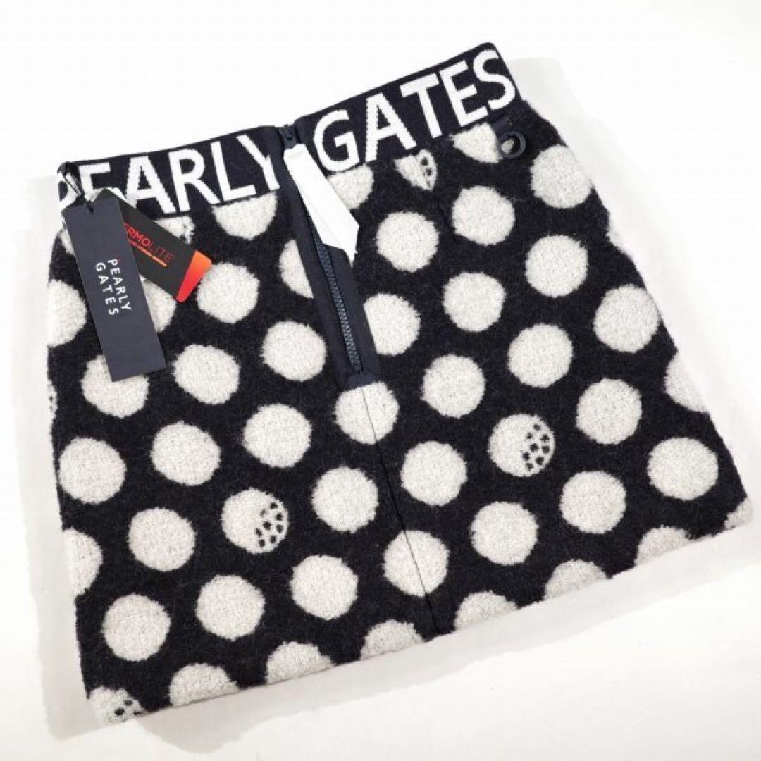 【PEARLY GATES】秋冬 ドット柄 THERMOLITE スカート1番M