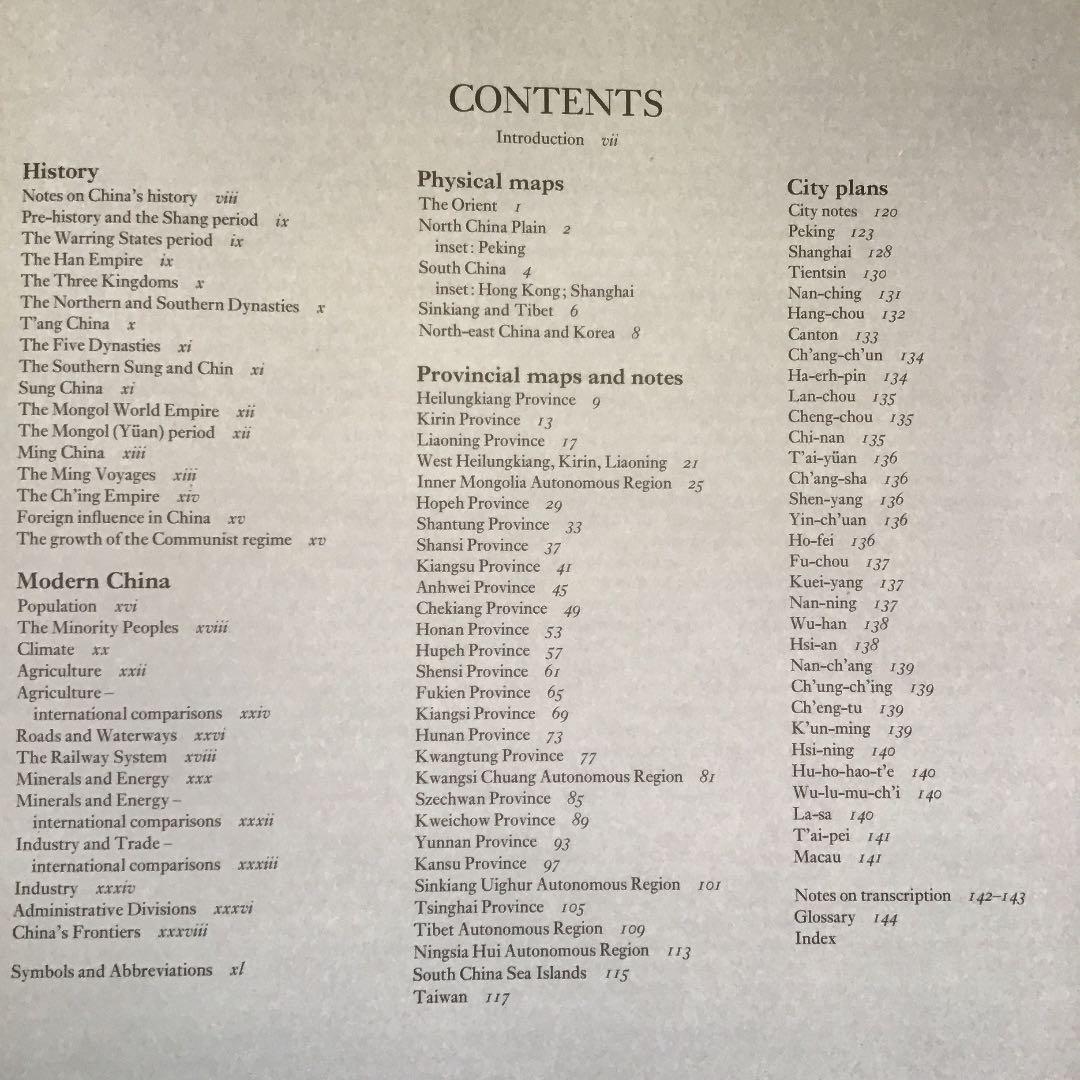 その他 Times Atlas of China  1974