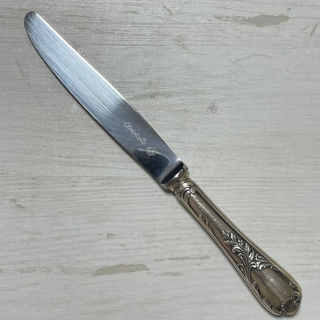 美品✨Christofle デザートフォーク ナイフ マルリー シルバー