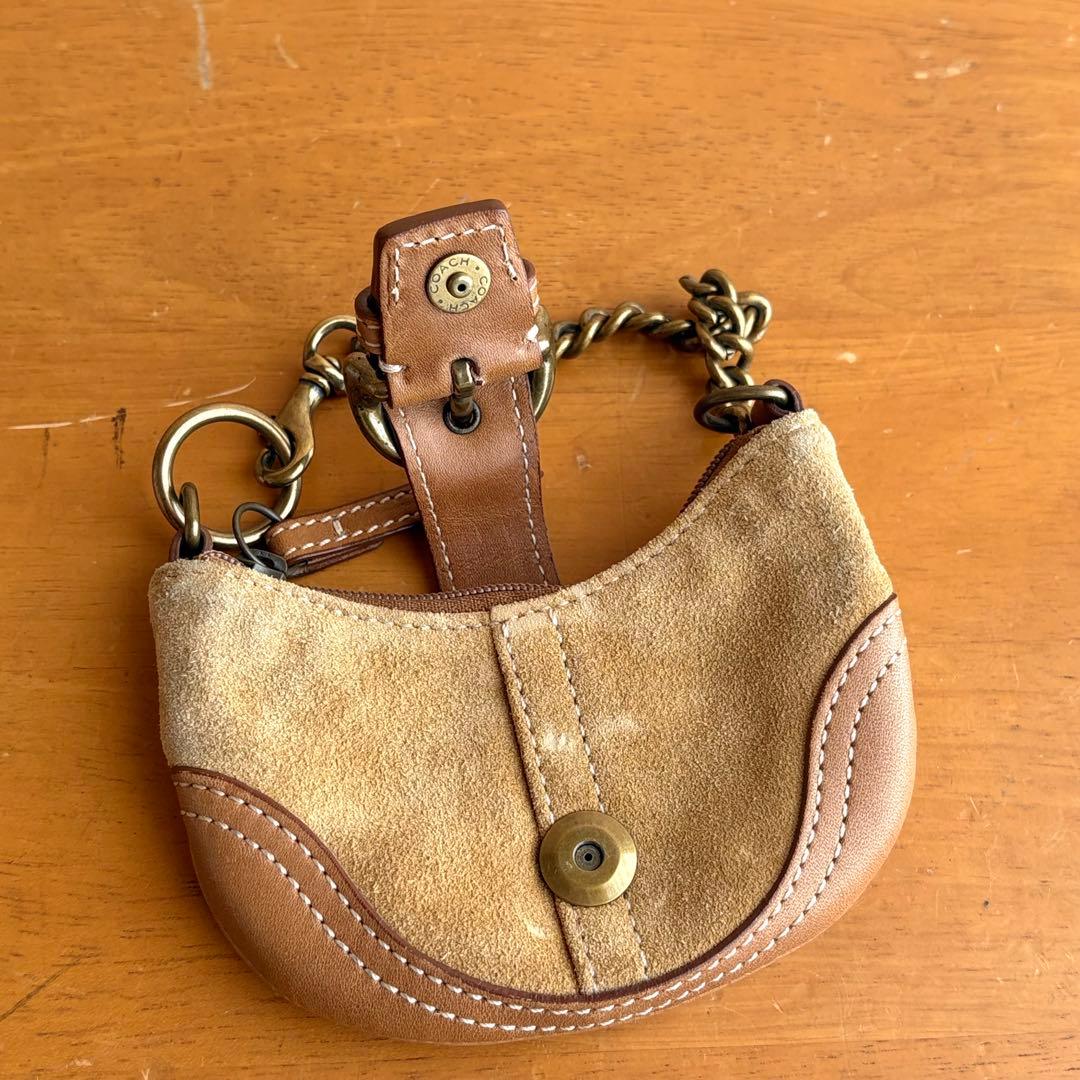 vintage coach オールドコーチ チャーム キーチェーン ブラウン