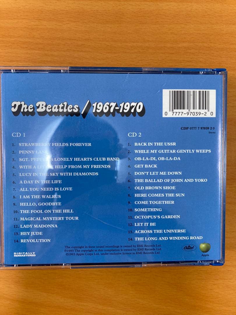 ビートルズ/1967年〜1970年版CDアルバム2枚組