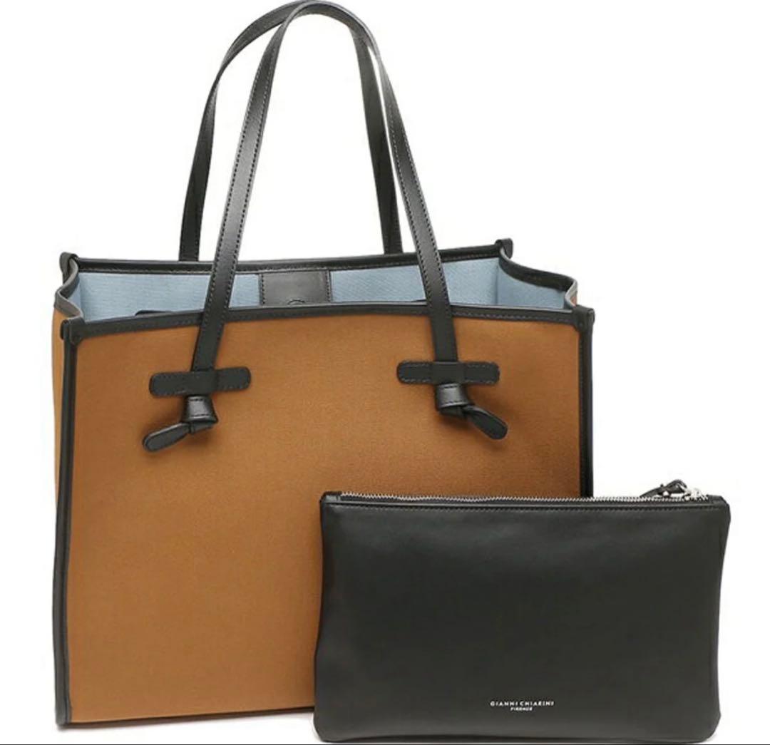 【極美品】ジャンニ　キアリーニ　トートーバッグ　マルチェッラ Sサイズ