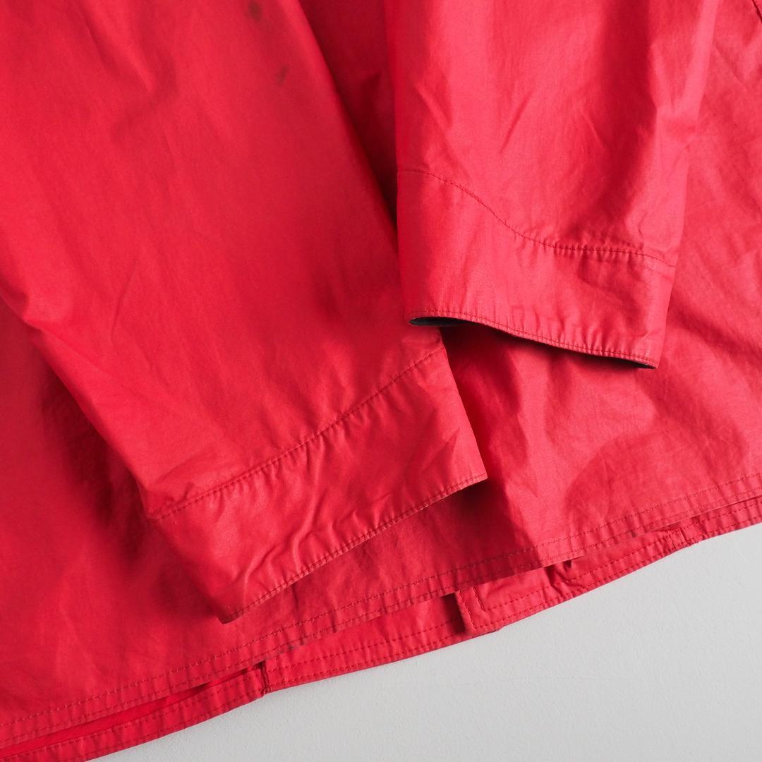 ラルフローレン　USA製　ファイアーマンジャケット　襟コーデュロイ　赤色　古着