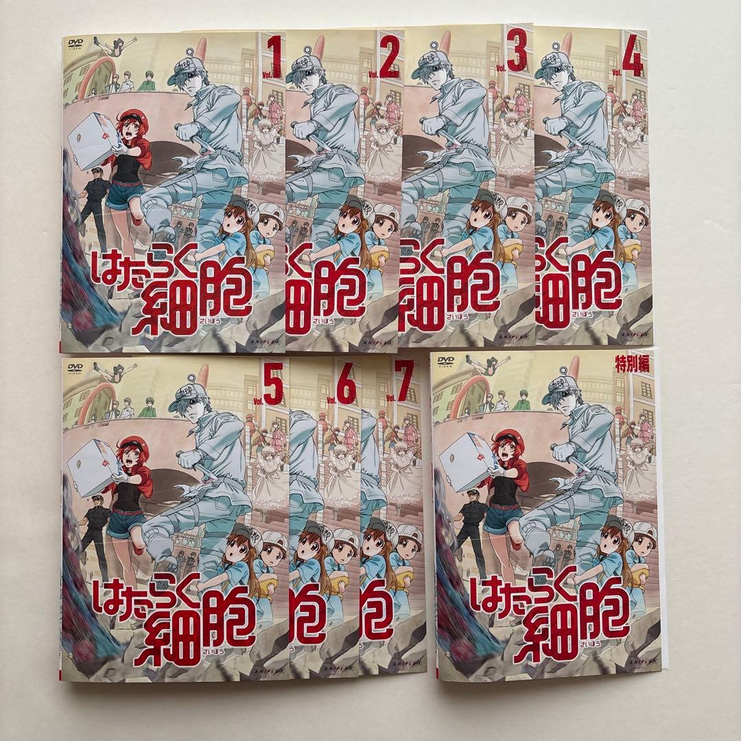 はたらく細胞全7巻・特別編1巻　DVD