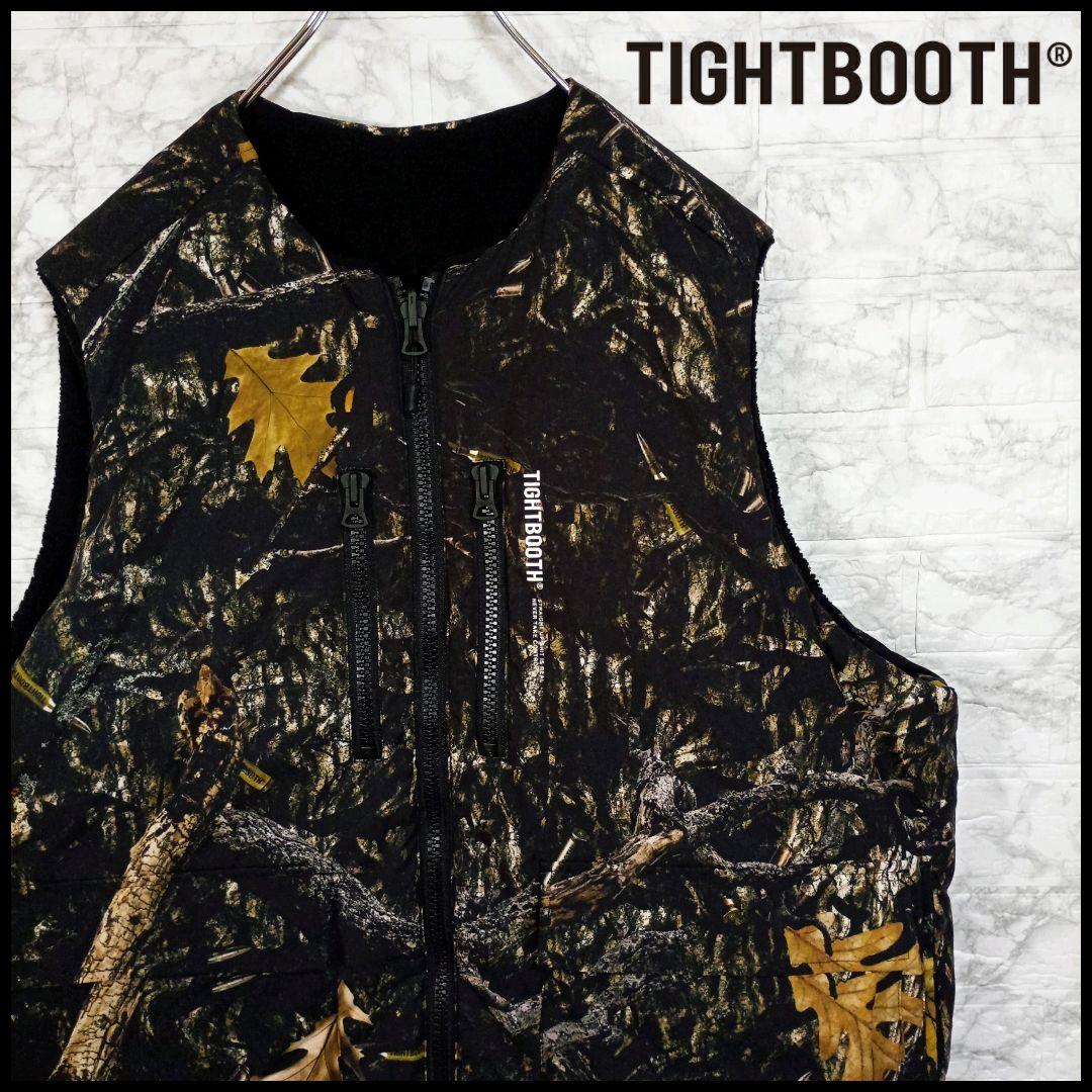 【TIGHTBOOTH】リアルツリー　リバーシブル　中綿ベスト