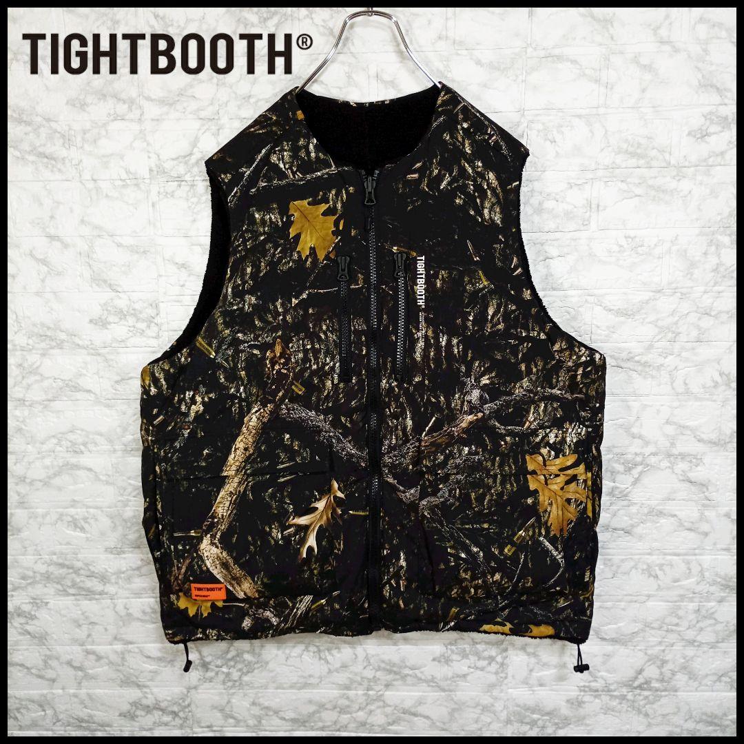 【TIGHTBOOTH】リアルツリー　リバーシブル　中綿ベスト