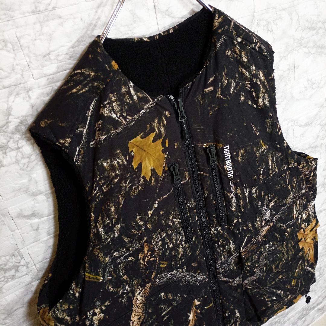 【TIGHTBOOTH】リアルツリー　リバーシブル　中綿ベスト