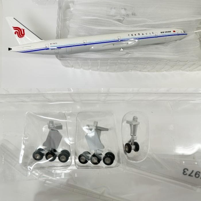 セール 中国国際航空 B7973 模型飛行機 LEDライト ランディングギア付
