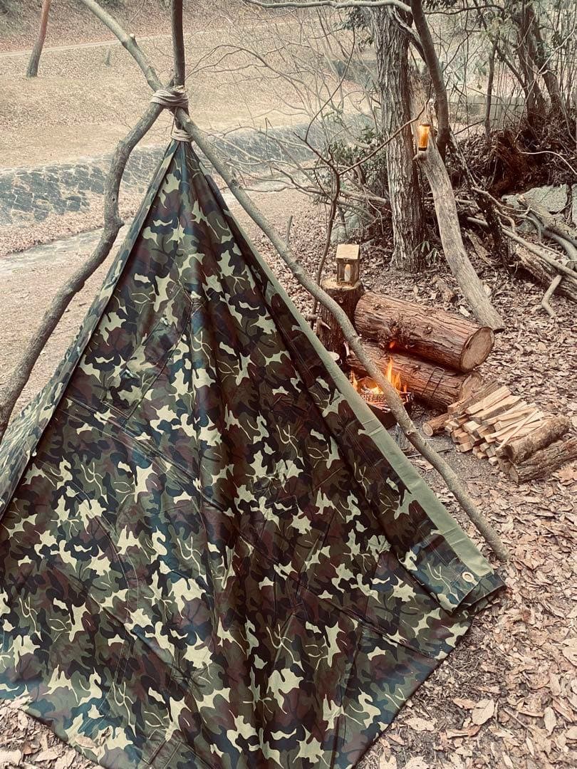 ルーマニア軍幕　デッド 希少 リーフカモ デットストック M47 3枚セット
